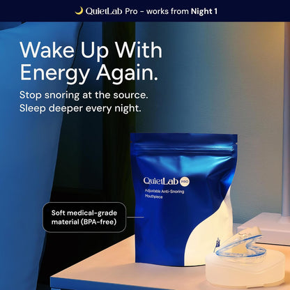 QuietLab Pro® Mouth Guard for Sleeping - Anti-Snoring Device, Custom Fit